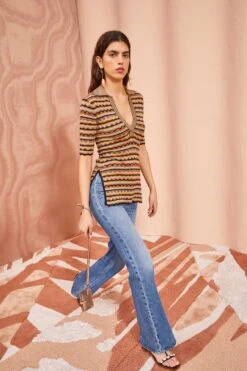 ULLA JOHNSON Felix Top - Tiger's Eye -Chic Clothing Store ULLA JOHNSON Felix Top TIGER SEYE 0040