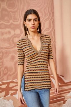 ULLA JOHNSON Felix Top - Tiger's Eye