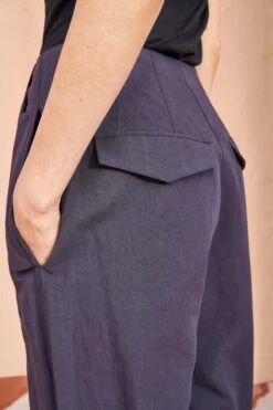 ULLA JOHNSON Feodora Pants - Midnight -Chic Clothing Store ULLA JOHNSON Feodora Pants MIDNIGHT 0091