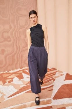 ULLA JOHNSON Feodora Pants - Midnight -Chic Clothing Store ULLA JOHNSON Feodora Pants MIDNIGHT 300