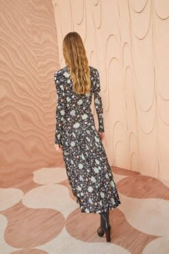 ULLA JOHNSON Fernanda Dress - Nuit -Chic Clothing Store ULLA JOHNSON Fernanda Dress NUIT 0082