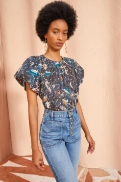 ULLA JOHNSON Flo Top - Jet