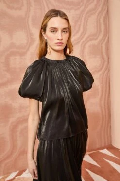 ULLA JOHNSON Flo Top - Noir -Chic Clothing Store ULLA JOHNSON Flo Top NOIR 0032