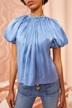 ULLA JOHNSON Flo Top - River 10 ULLA JOHNSON Flo Top - River -Chic Clothing Store ULLA JOHNSON Flo Top RIVER 0109