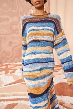 ULLA JOHNSON Francie Pullover - Aegean -Chic Clothing Store ULLA JOHNSON Francie Pullover AEGEAN 02 ALT