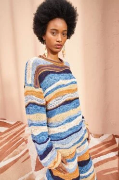 ULLA JOHNSON Francie Pullover - Aegean -Chic Clothing Store ULLA JOHNSON Francie Pullover AEGEAN 03