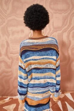 ULLA JOHNSON Francie Pullover - Aegean -Chic Clothing Store ULLA JOHNSON Francie Pullover AEGEAN 04