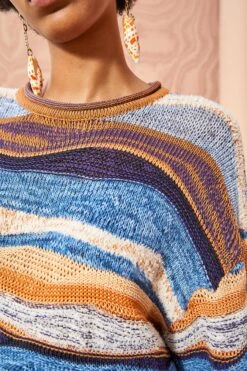 ULLA JOHNSON Francie Pullover - Aegean -Chic Clothing Store ULLA JOHNSON Francie Pullover AEGEAN 05