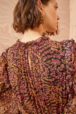 ULLA JOHNSON Gaelle Dress - Pomegranate -Chic Clothing Store ULLA JOHNSON Gaelle Dress POMEGRANATE 02 ALT