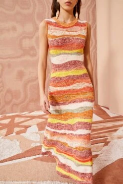 ULLA JOHNSON Gaia Dress - Agate -Chic Clothing Store ULLA JOHNSON Gaia Dress AGATE 02 ALT