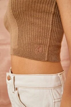 ULLA JOHNSON Giselle Top - Chestnut -Chic Clothing Store ULLA JOHNSON Giselle Top CHESTNUT 0047