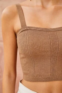 ULLA JOHNSON Giselle Top - Chestnut -Chic Clothing Store ULLA JOHNSON Giselle Top CHESTNUT 05