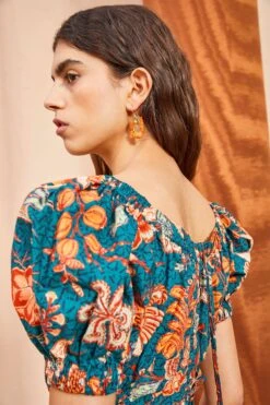 ULLA JOHNSON Golda Dress - Delphinium -Chic Clothing Store ULLA JOHNSON Golda Dress DELPHINIUM 04