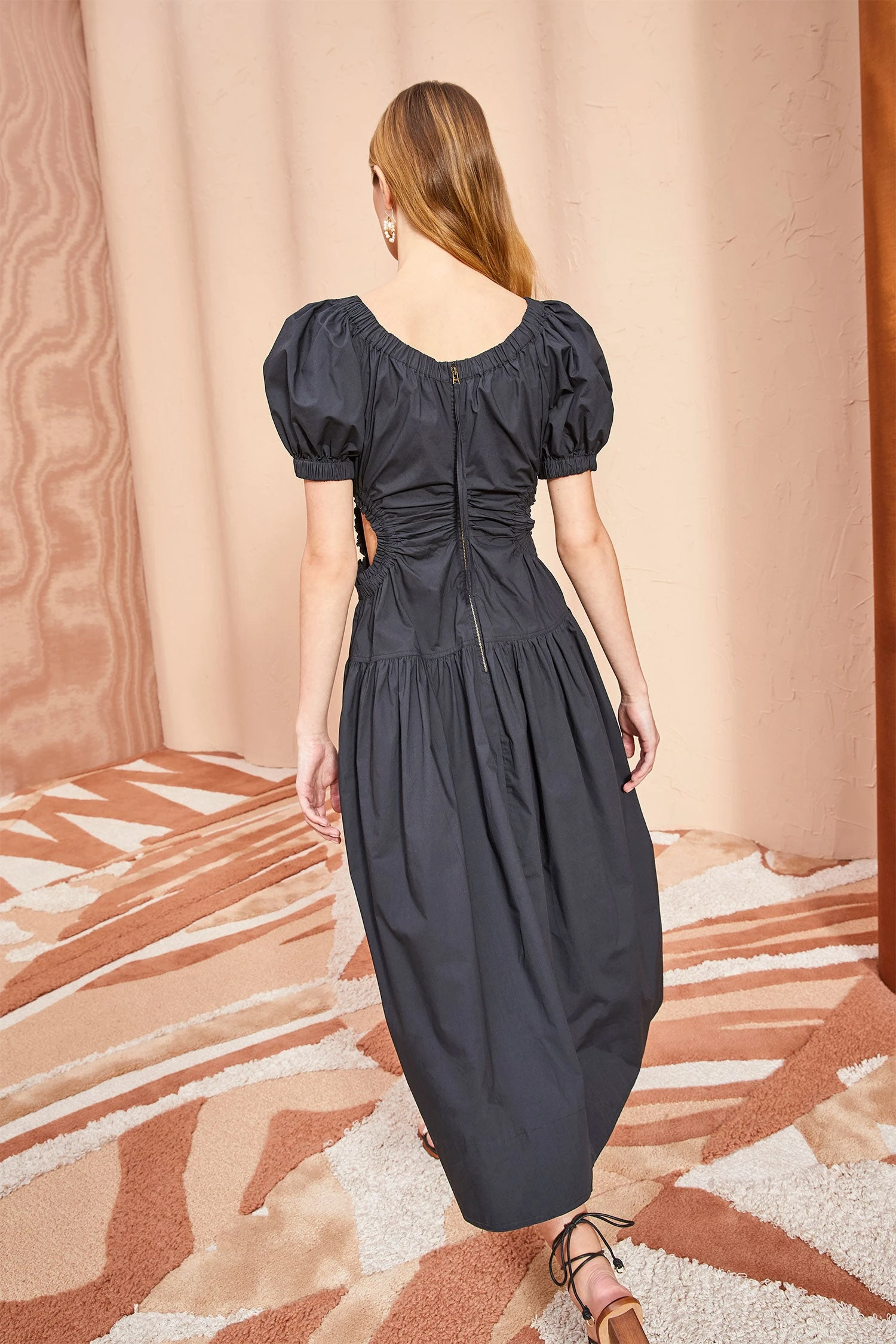 ULLA JOHNSON Golda Dress - Noir 5 ULLA JOHNSON Golda Dress - Noir - Image 3