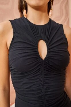 ULLA JOHNSON Gwynne Dress - Noir 11 ULLA JOHNSON Gwynne Dress - Noir -Chic Clothing Store ULLA JOHNSON Gwynne Dress NOIR 05