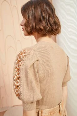 ULLA JOHNSON Harper Top - Fawn 10 ULLA JOHNSON Harper Top - Fawn -Chic Clothing Store ULLA JOHNSON Harper Top FAWN 04