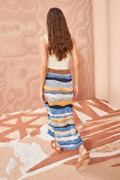 ULLA JOHNSON Hattie Skirt - Aegean -Chic Clothing Store ULLA JOHNSON Hattie Skirt AEGEAN 04