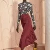 ULLA JOHNSON Imani Skirt - Mahogany -Chic Clothing Store ULLA JOHNSON Imani Skirt MAHOGANY 01 MAIN UPDATE