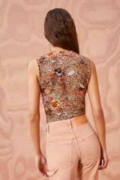 ULLA JOHNSON Ines Top - Wheat Flower -Chic Clothing Store ULLA JOHNSON Ines Top WHEAT FLOWER 0085