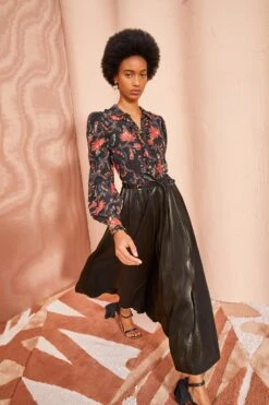 ULLA JOHNSON Irvette Skirt - Noir -Chic Clothing Store ULLA JOHNSON Irvette Skirt NOIR 0050