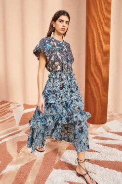 ULLA JOHNSON Josette Skirt - Morning Glory -Chic Clothing Store ULLA JOHNSON Josette Skirt MORNING GLORY 03