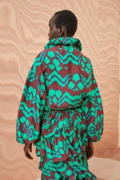 ULLA JOHNSON Kamara Blouse - Malachite -Chic Clothing Store ULLA JOHNSON Kamara Blouse MALACHITE 04