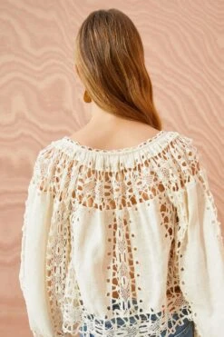 ULLA JOHNSON Kavita Blouse - Ivory -Chic Clothing Store ULLA JOHNSON Kavita Blouse IVORY 0108 UPDATE