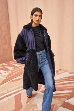 ULLA JOHNSON Killian Coat - Midnight 11 ULLA JOHNSON Killian Coat - Midnight -Chic Clothing Store ULLA JOHNSON Killian Coat MIDNIGHT 0133