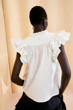 ULLA JOHNSON Lei Top - Blanc -Chic Clothing Store ULLA JOHNSON LEI TOP BLANC 04