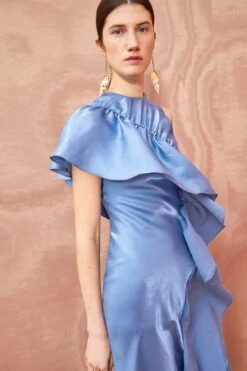 ULLA JOHNSON Lali Dress - River -Chic Clothing Store ULLA JOHNSON Lali Dress RIVER 0054