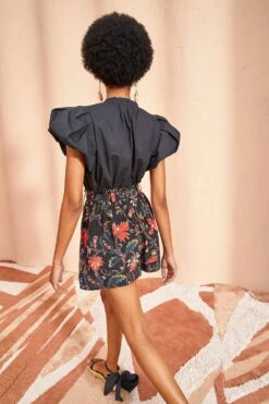 ULLA JOHNSON Leica Shorts - Obsidian -Chic Clothing Store ULLA JOHNSON Leica Shorts OBSIDIAN 0189