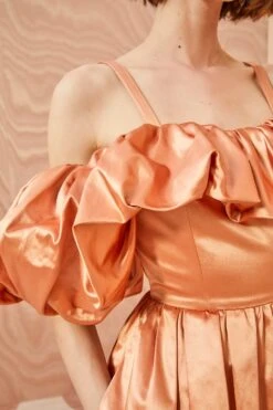 ULLA JOHNSON Lelita Dress - Copper -Chic Clothing Store ULLA JOHNSON Lelita Dress COPPER 0096