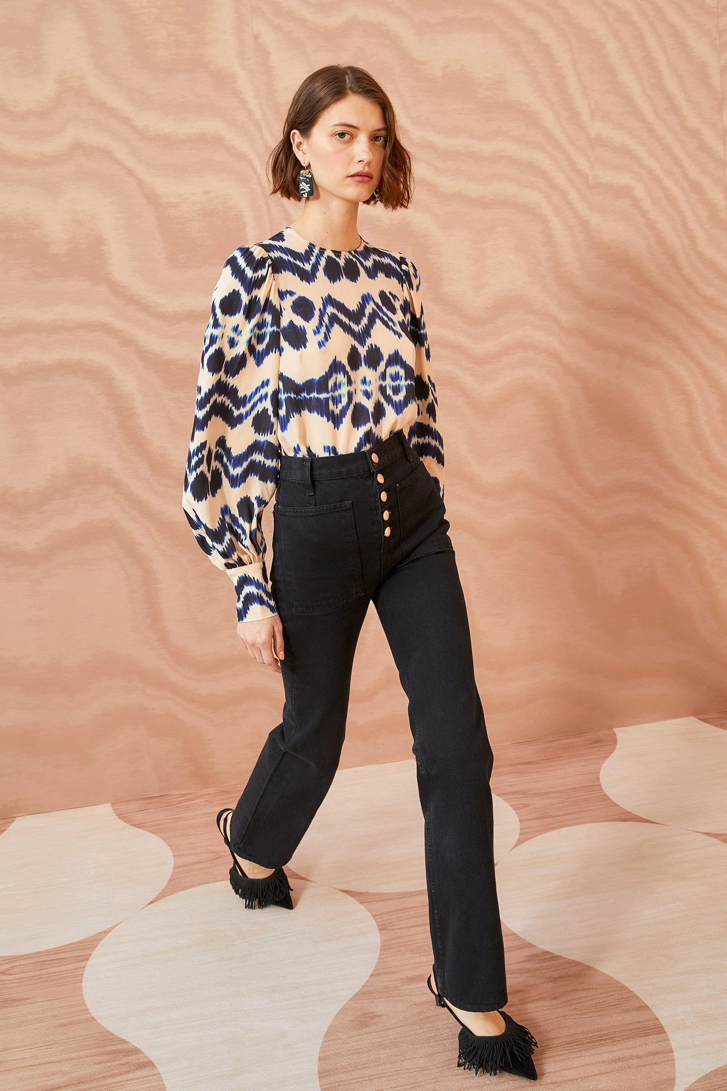 ULLA JOHNSON Lilliana Blouse - Nimbus 7 ULLA JOHNSON Lilliana Blouse - Nimbus - Image 5