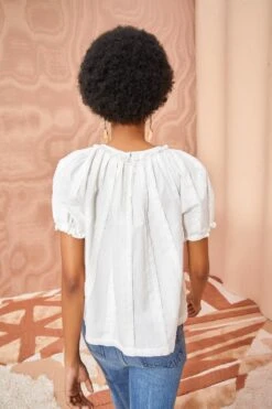 ULLA JOHNSON Lora Top - Pristine -Chic Clothing Store ULLA JOHNSON Lora Top PRISTINE 04