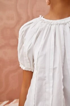 ULLA JOHNSON Lora Top - Pristine -Chic Clothing Store ULLA JOHNSON Lora Top PRISTINE 05