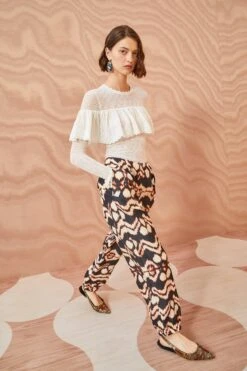 ULLA JOHNSON Lucinda Pant - Obsidian 10 ULLA JOHNSON Lucinda Pant - Obsidian -Chic Clothing Store ULLA JOHNSON Lucinda Pant OBSIDIAN 04