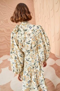 ULLA JOHNSON Lula Dress - Gardenia -Chic Clothing Store ULLA JOHNSON Lula Dress GARDENIA 0097