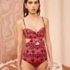 ULLA JOHNSON Luna Maillot - Wild Rose -Chic Clothing Store ULLA JOHNSON Luna Maillot WILD ROSE 01 MAIN