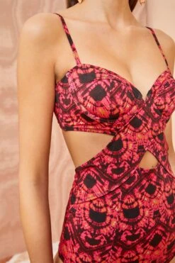 ULLA JOHNSON Luna Maillot - Wild Rose 9 ULLA JOHNSON Luna Maillot - Wild Rose -Chic Clothing Store ULLA JOHNSON Luna Maillot WILD ROSE 02 ALT