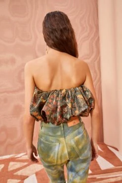 ULLA JOHNSON Lyla Top - Woodland -Chic Clothing Store ULLA JOHNSON Lyla Top WOODLAND 0146