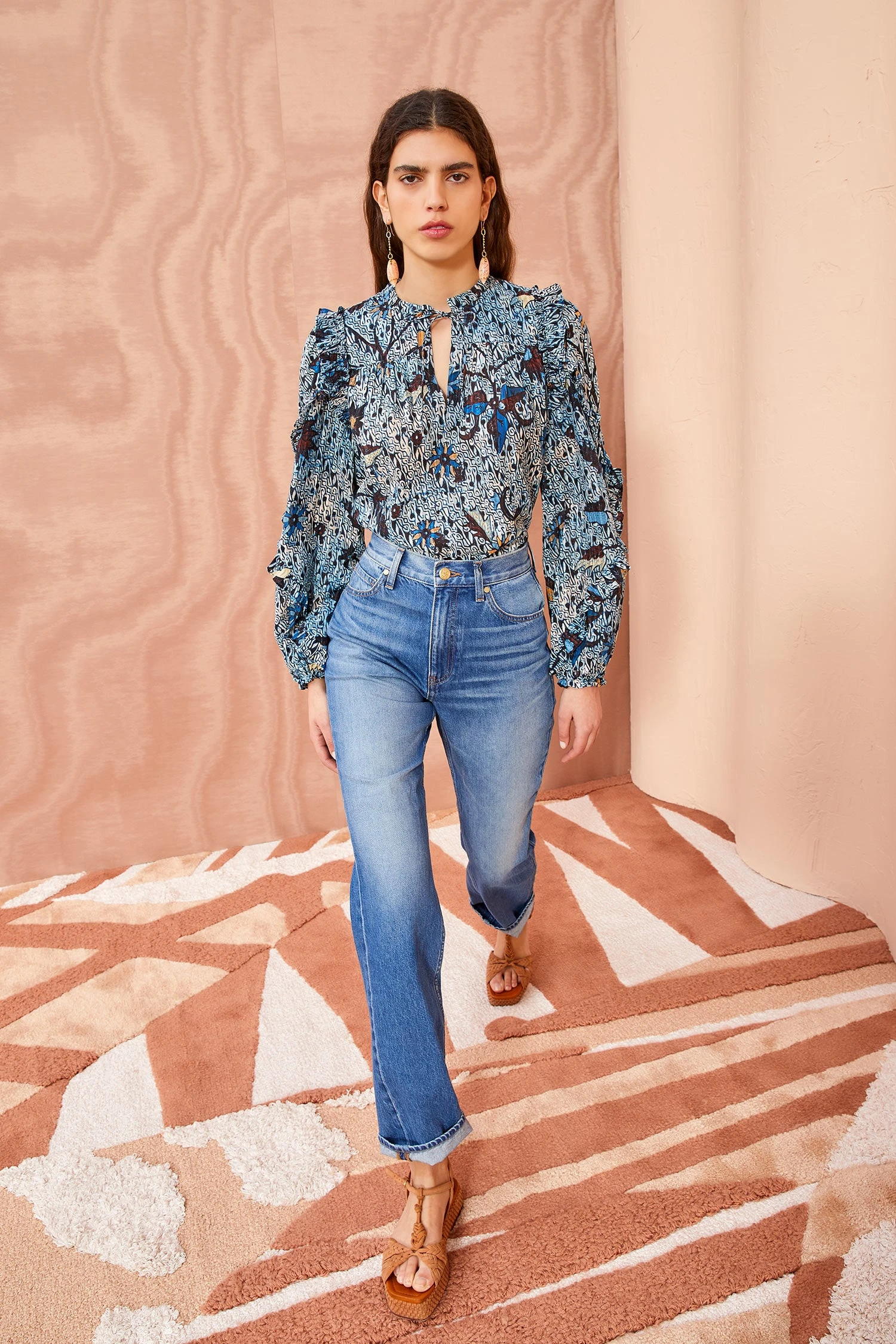 ULLA JOHNSON Manet Blouse - Morning Glory 5 ULLA JOHNSON Manet Blouse - Morning Glory - Image 3