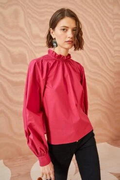 ULLA JOHNSON Marlie Blouse - Rosebud -Chic Clothing Store ULLA JOHNSON Marlie Blouse ROSEBUD 03