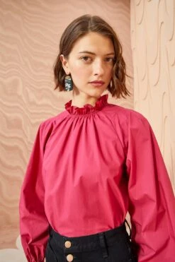 ULLA JOHNSON Marlie Blouse - Rosebud -Chic Clothing Store ULLA JOHNSON Marlie Blouse ROSEBUD 05