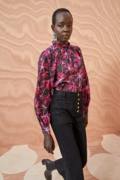 ULLA JOHNSON Marlie Blouse - Zinnia -Chic Clothing Store ULLA JOHNSON Marlie Blouse ZINNIA 05