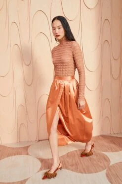 ULLA JOHNSON Maxine Skirt - Copper -Chic Clothing Store ULLA JOHNSON Maxine Skirt COPPER 087