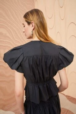 ULLA JOHNSON Mila Top - Noir -Chic Clothing Store ULLA JOHNSON Mila Top NOIR 04