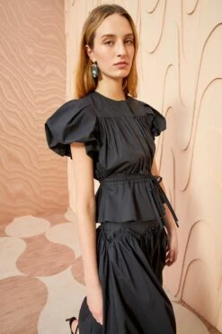 ULLA JOHNSON Mila Top - Noir -Chic Clothing Store ULLA JOHNSON Mila Top NOIR 05