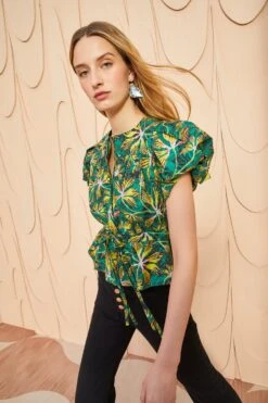 ULLA JOHNSON Mila Top - Tigerlily -Chic Clothing Store ULLA JOHNSON Mila Top TIGERLILY 03