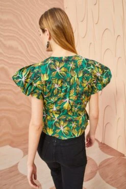 ULLA JOHNSON Mila Top - Tigerlily -Chic Clothing Store ULLA JOHNSON Mila Top TIGERLILY 04