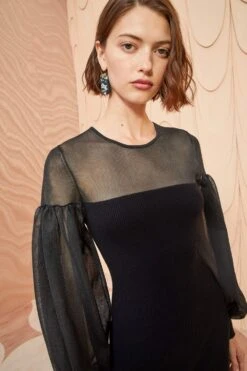 ULLA JOHNSON Milla Dress - Noir -Chic Clothing Store ULLA JOHNSON Milla Dress NOIR 0090